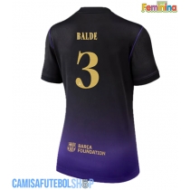 Camisa de time de futebol Barcelona Alejandro Balde #3 Replicas 2º Equipamento Feminina 2026-27 Manga Curta